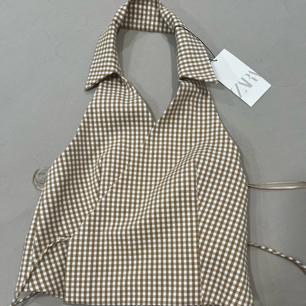 Zara halter wrap around top, size M